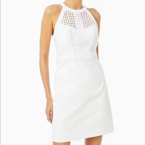 Charlize shift dress white